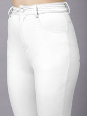 KOTTY Basics Women Skinny Fit High-Rise Slash Jeans