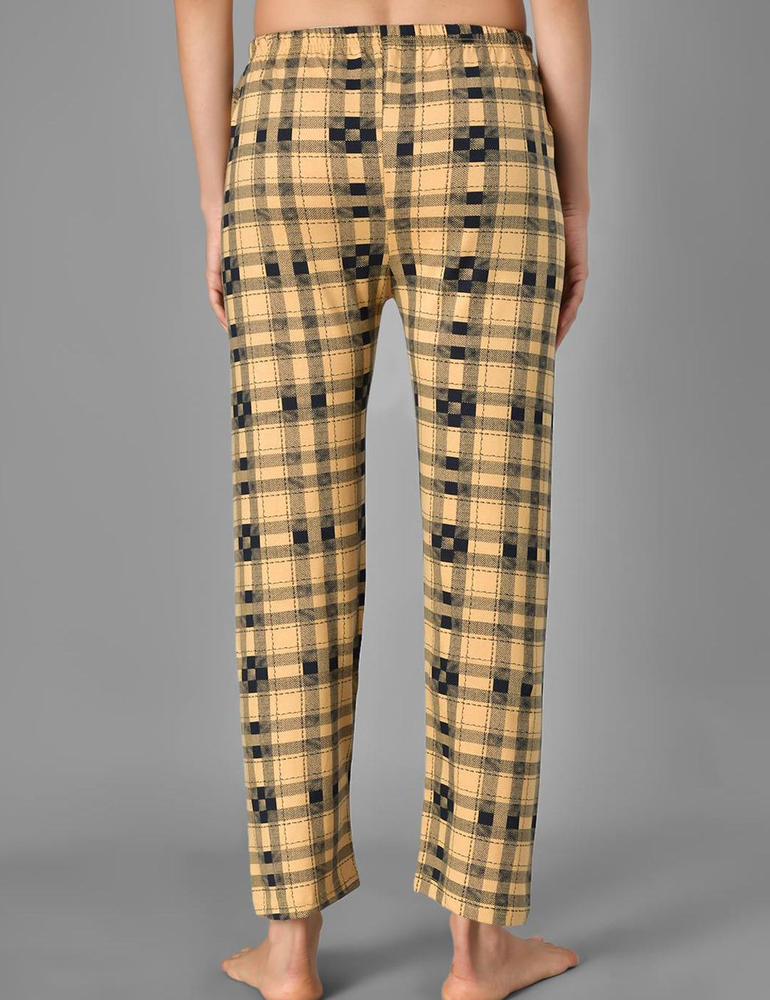 Kotty Checked Cotton Lounge Pants