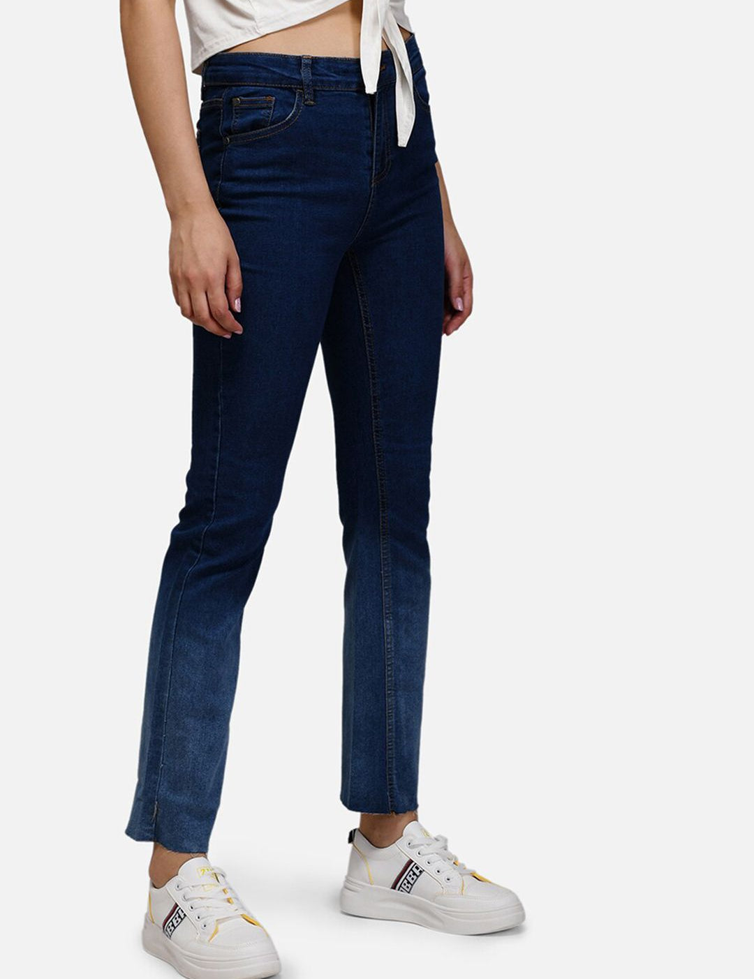 Kotty Women Blue Straight Fit Jeans