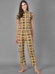 Kotty Checked Cotton Lounge Pants