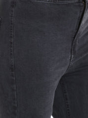 Kotty Women Black Flared High-Rise Clean Look Stretchable Jeans