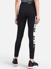 Kotty Women Black & White Printed Tights