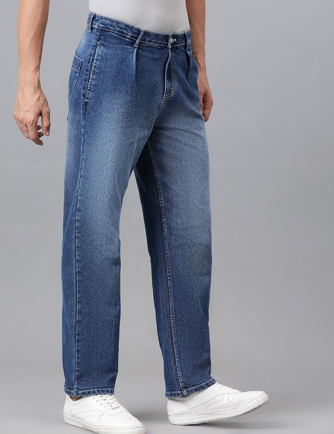 Kotty Men Jean Low-Rise Clean Look Heavy Fade Stretchable Jeans