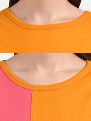 Kotty Women Pack of 2 Colourblocked Round Neck T-shirts