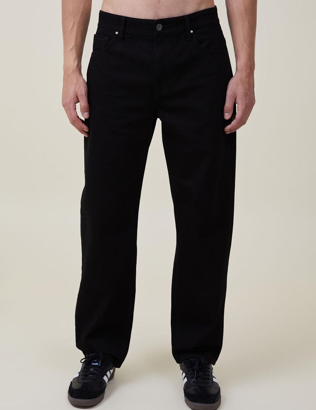 Kotty Men Jean Regular Fit Low-Rise Clean Look Stretchable Cotton Jeans