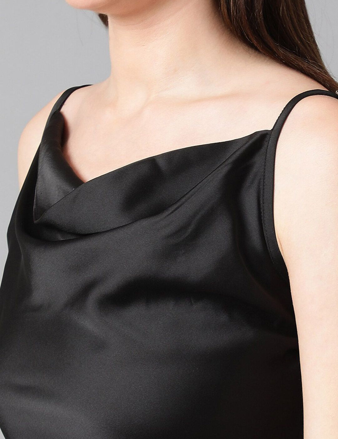Kotty Cowl Neck Satin Top