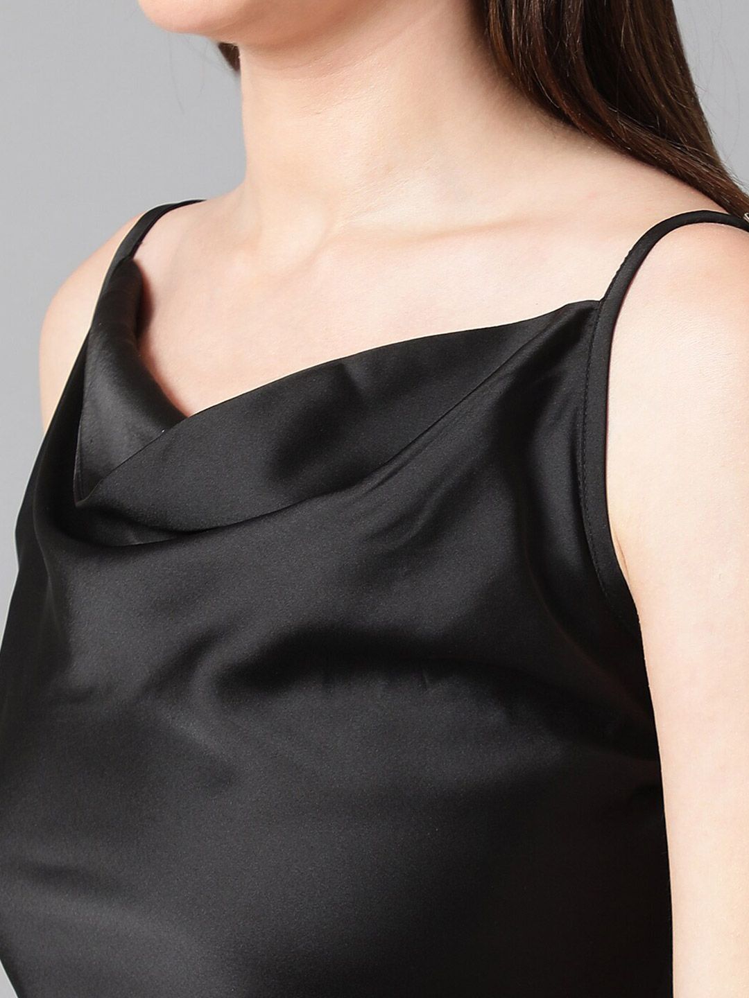 Kotty Cowl Neck Satin Top