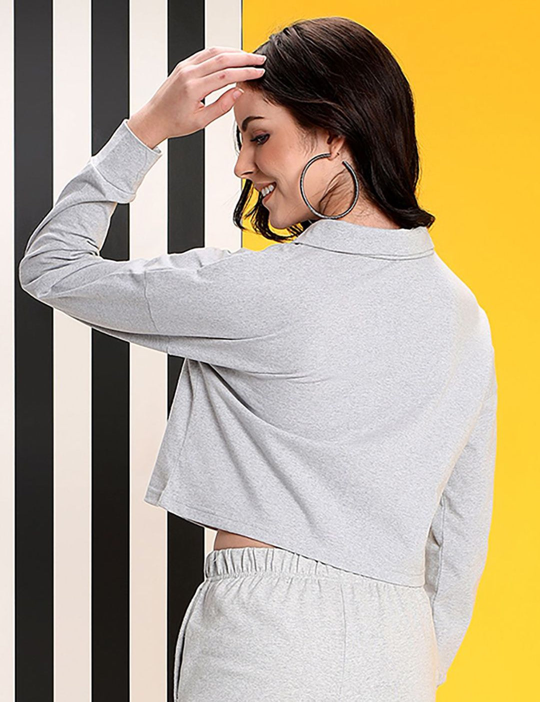 Kotty Women Mock Collar Sweatshirt