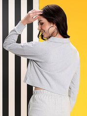 Kotty Women Mock Collar Sweatshirt