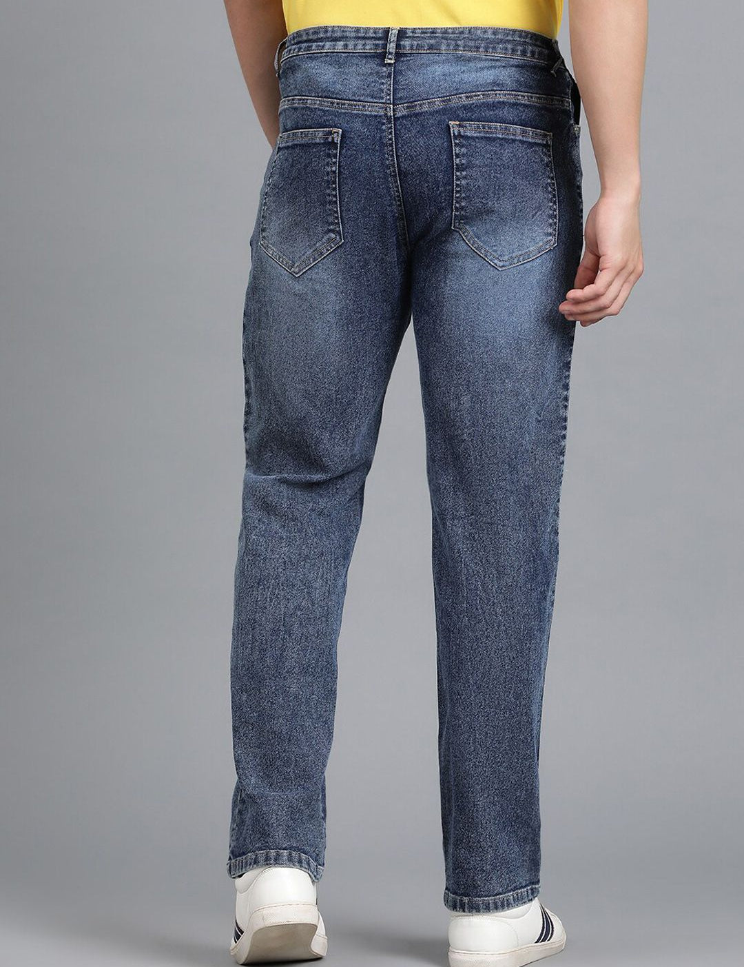 Kotty Men Jean Low-Rise Clean Look Heavy Fade Stretchable Jeans