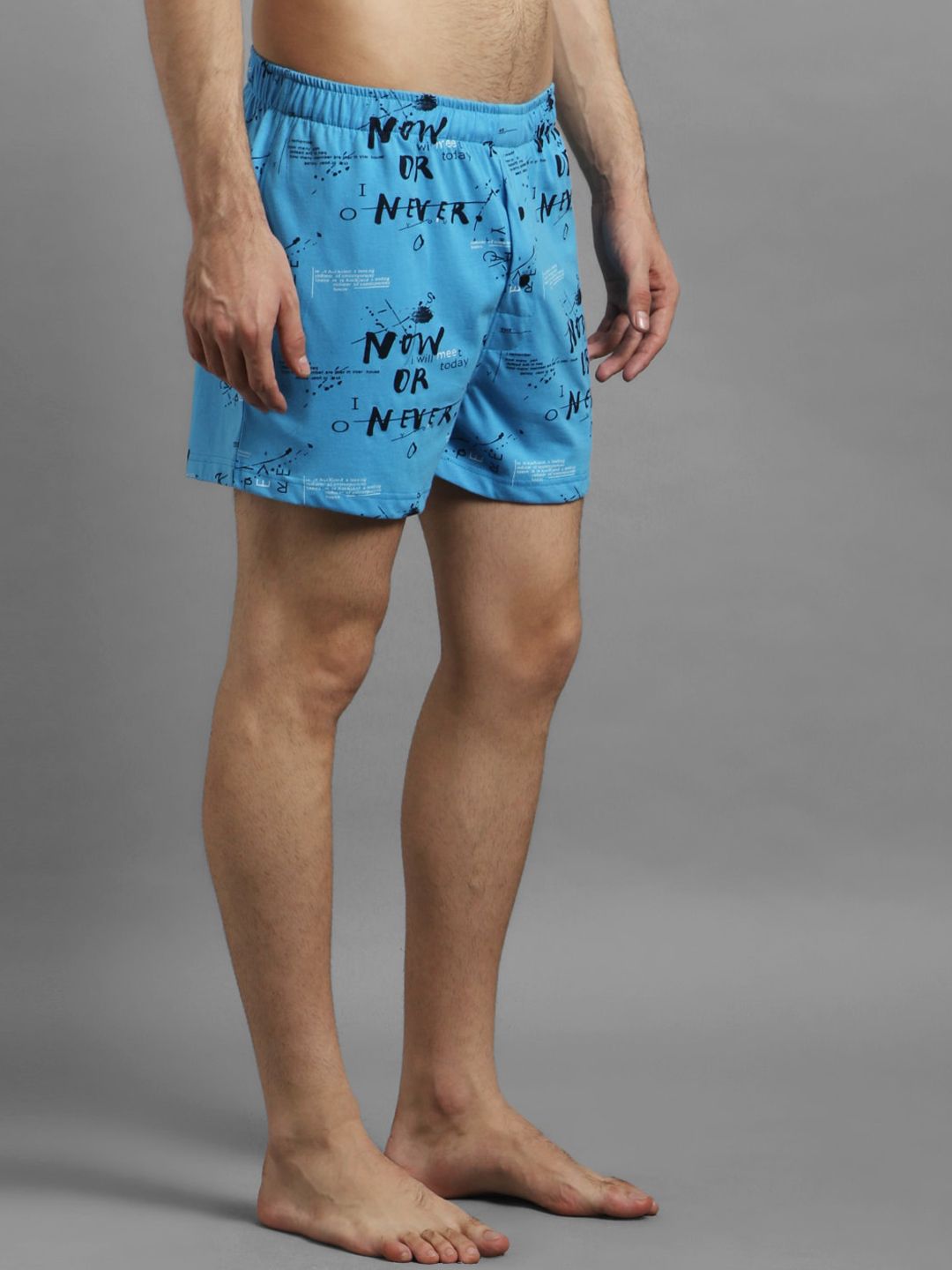 Kotty Men Blue & Black Printed Boxers