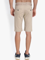 Kotty Men Beige Solid Regular Fit Shorts