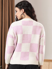 Kotty Women Checked Printed  Pullover