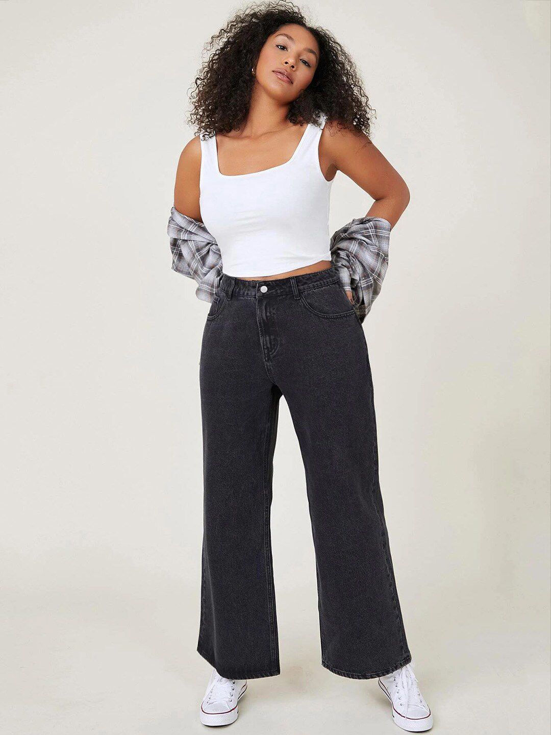 Kotty Women Jean Flared High-Rise Stretchable Jeans