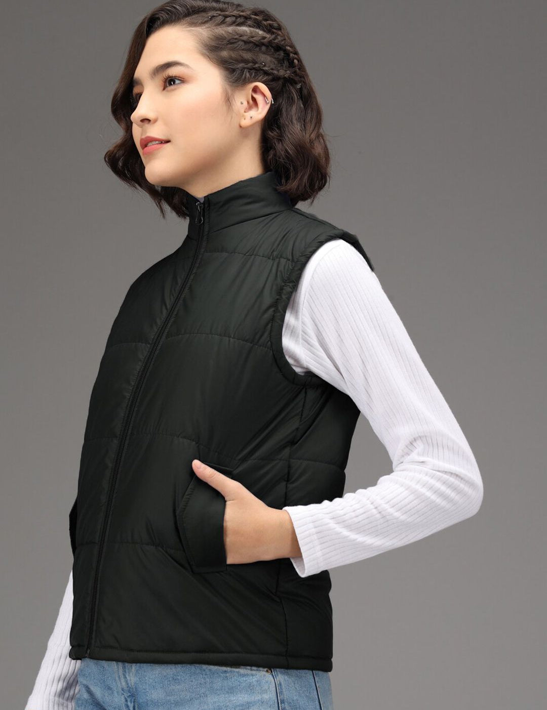 Kotty Women Black Puffer Jacket