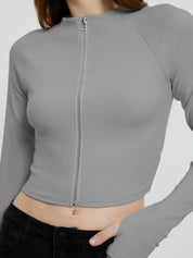 Kotty Round Neck Fitted Cotton Crop Top