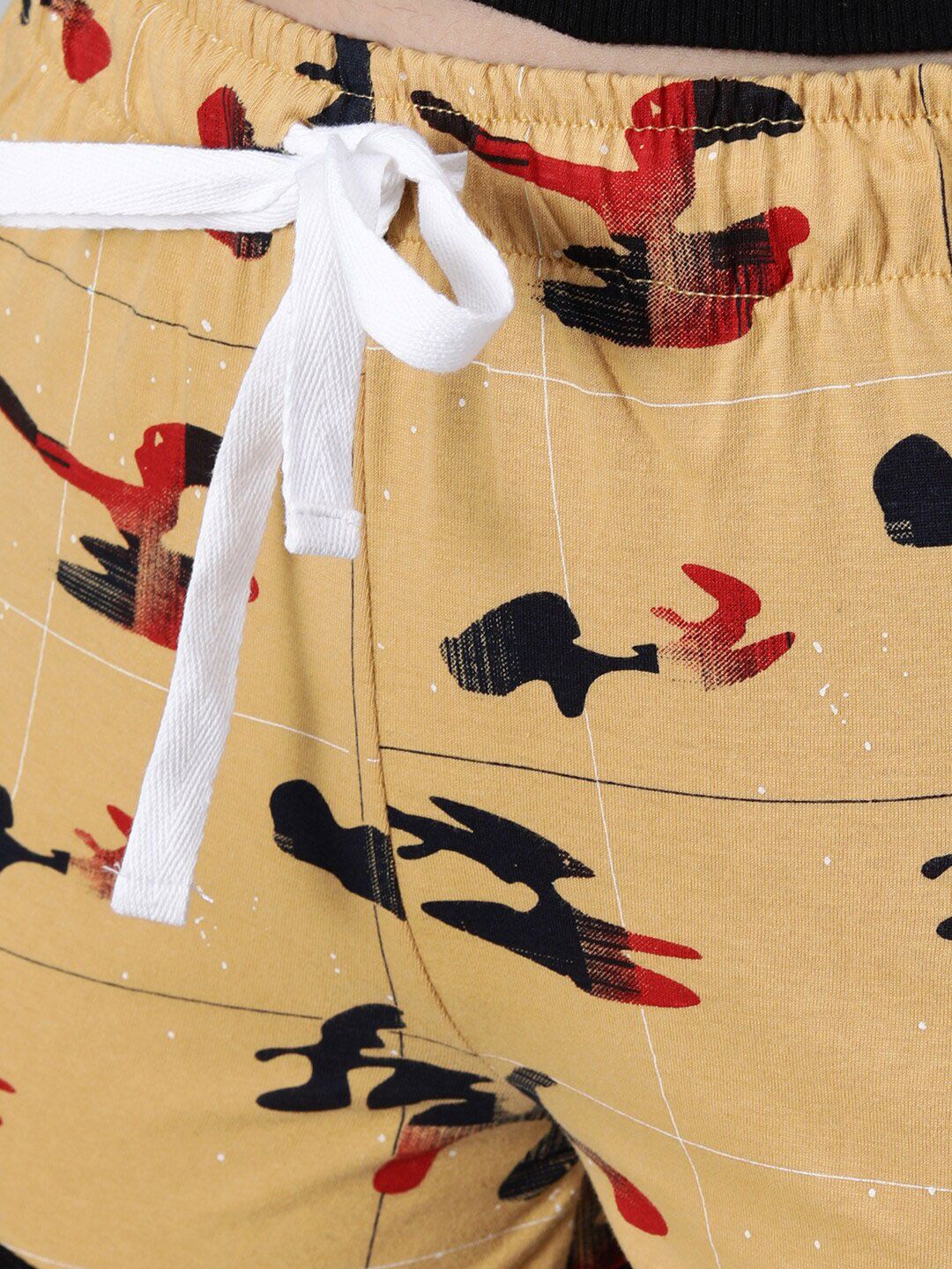 Kotty Women Yellow Printed Lounge Shorts