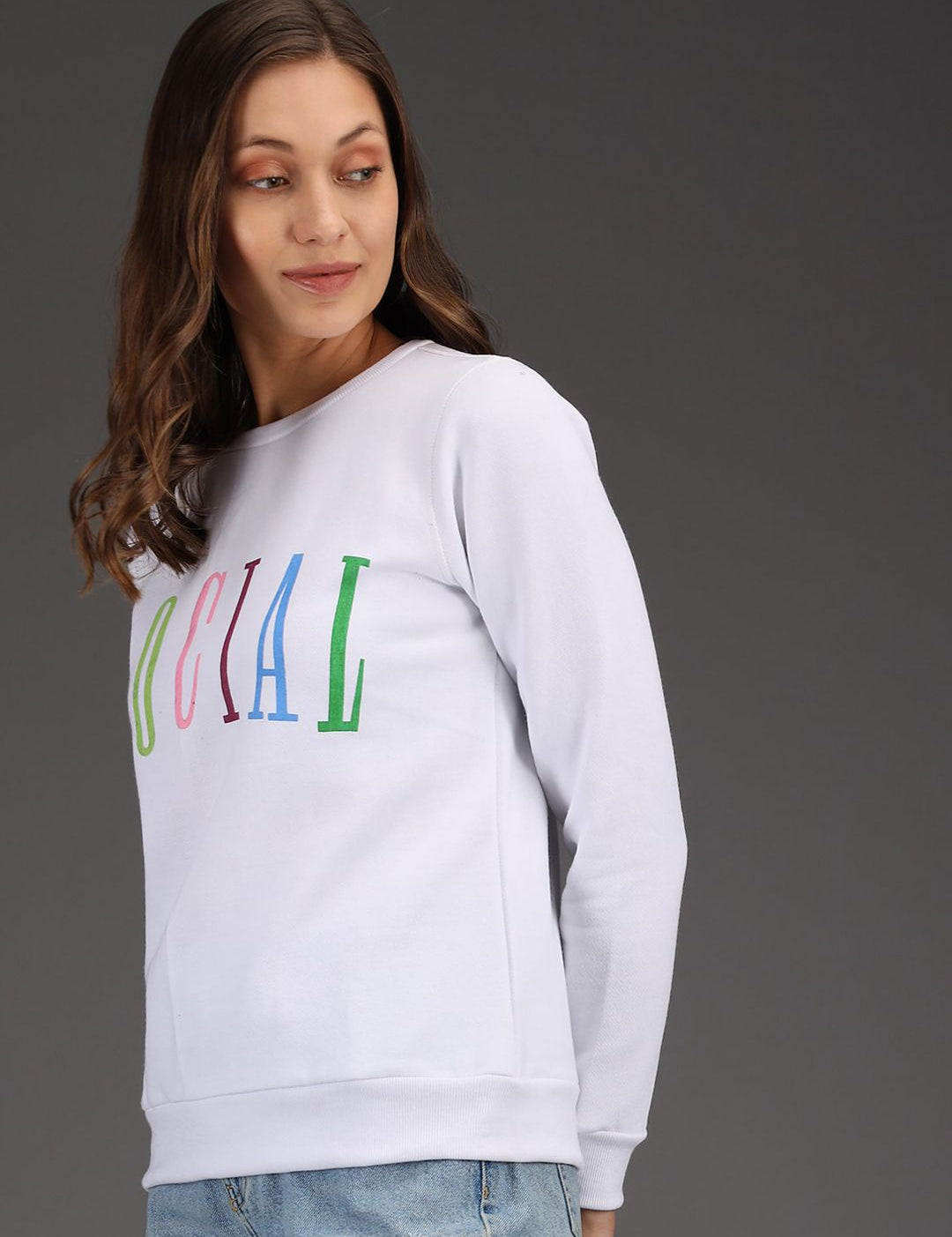 Kotty Women White Sweatshirt