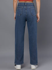 Kotty Women Straight Fit High-Rise Stretchable Jeans