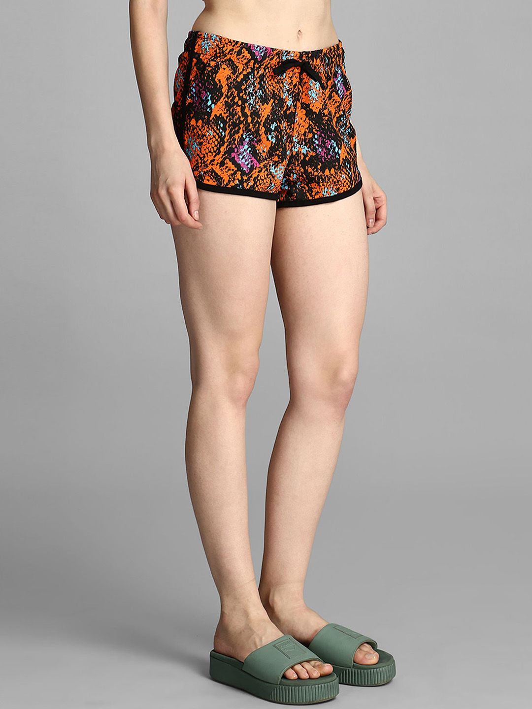 Kotty Women Animal Printed Regular Fit Low-Rise Hot Pants  Shorts