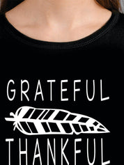 Kotty Women Black Printed Round Neck T-shirt