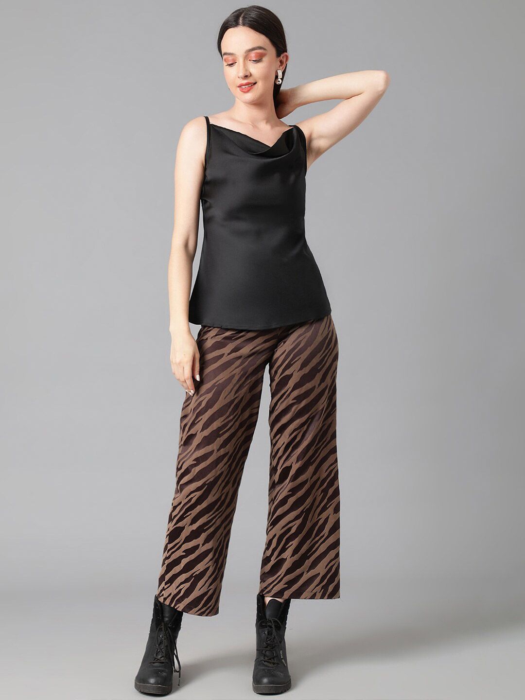 Kotty Cowl Neck Satin Top