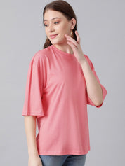 KOTTY Basics Basics Round Neck Drop-Shoulder Sleeves Oversized T-shirt