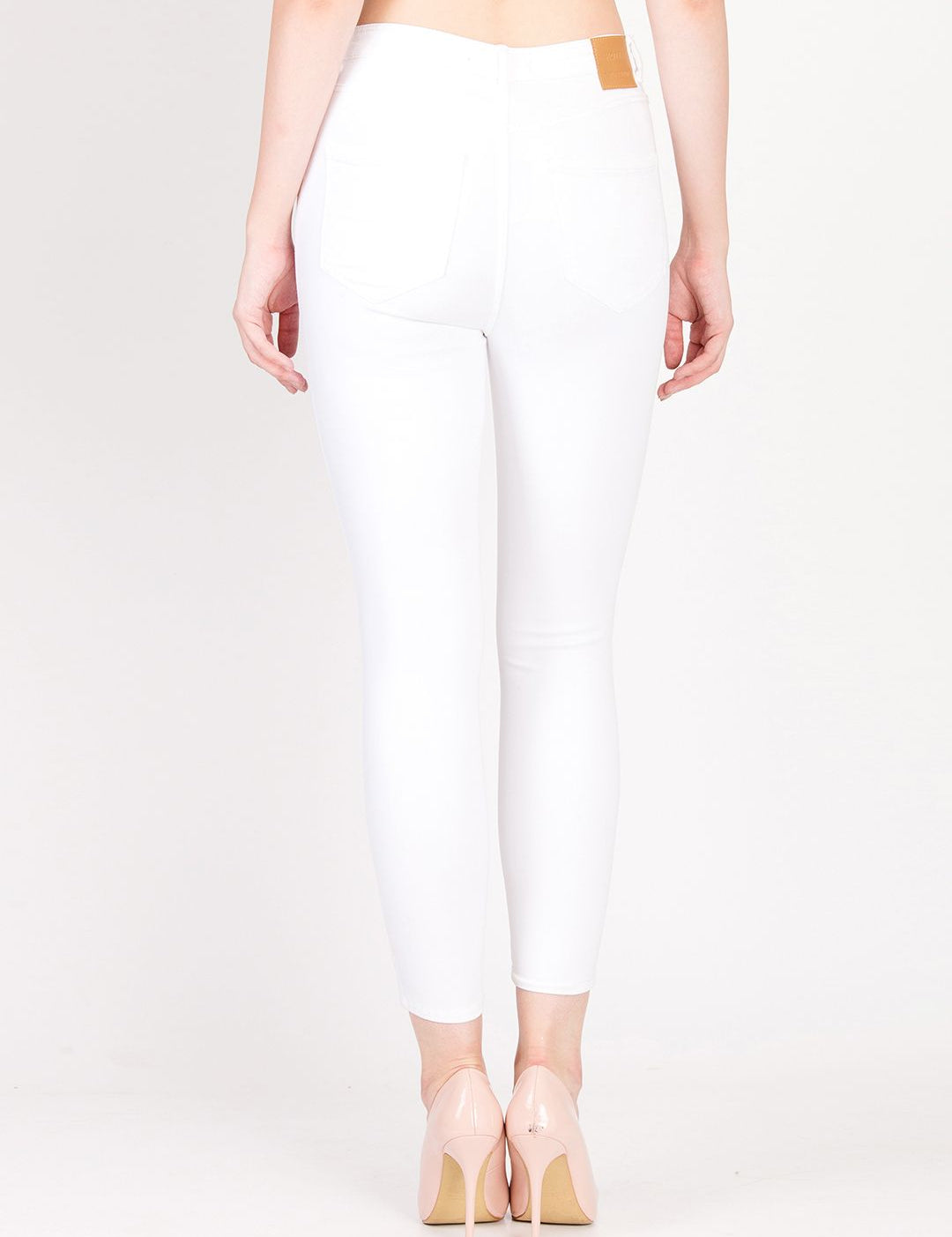 Kotty Women White Skinny Fit High-Rise Clean Look Stretchable Jeans