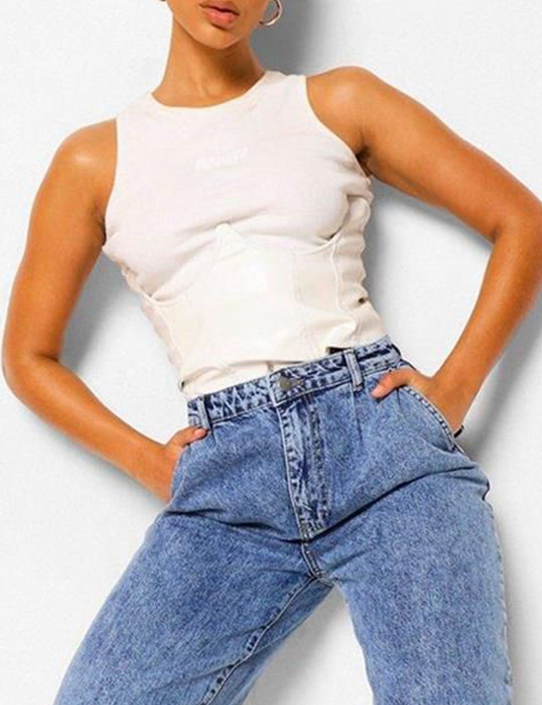 Kotty Women High-Rise Heavy Fade Clean Look Stretchable Jogger Jeans