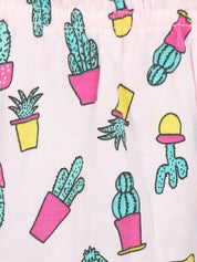 Kotty Women Pink Printed Lounge Shorts KTTSLEEPSHORTS215