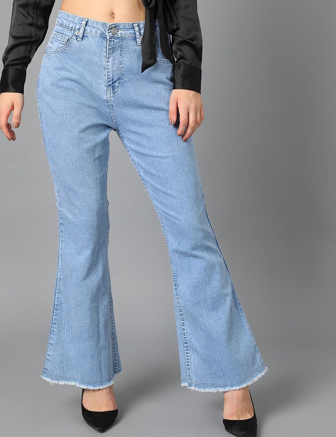 Kotty Women Jean Bootcut Cotton Stretchable Jeans