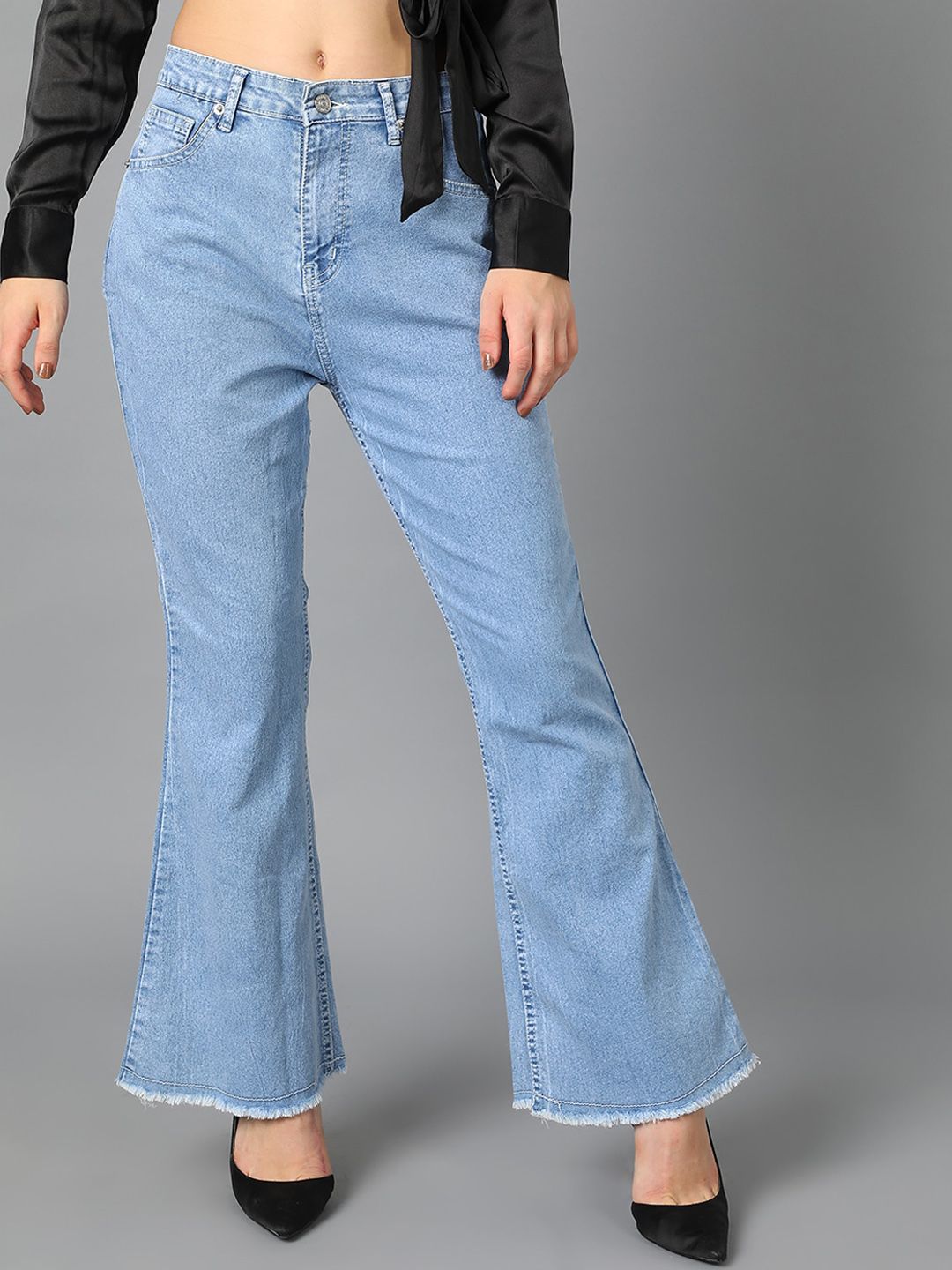 Kotty Women Jean Bootcut Cotton Stretchable Jeans