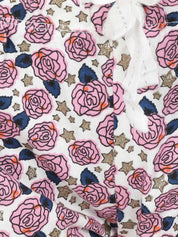 Kotty Women Cream-Coloured & Pink Printed Lounge Shorts