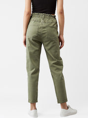 Kotty Women Olive Green Skinny Fit Jeans