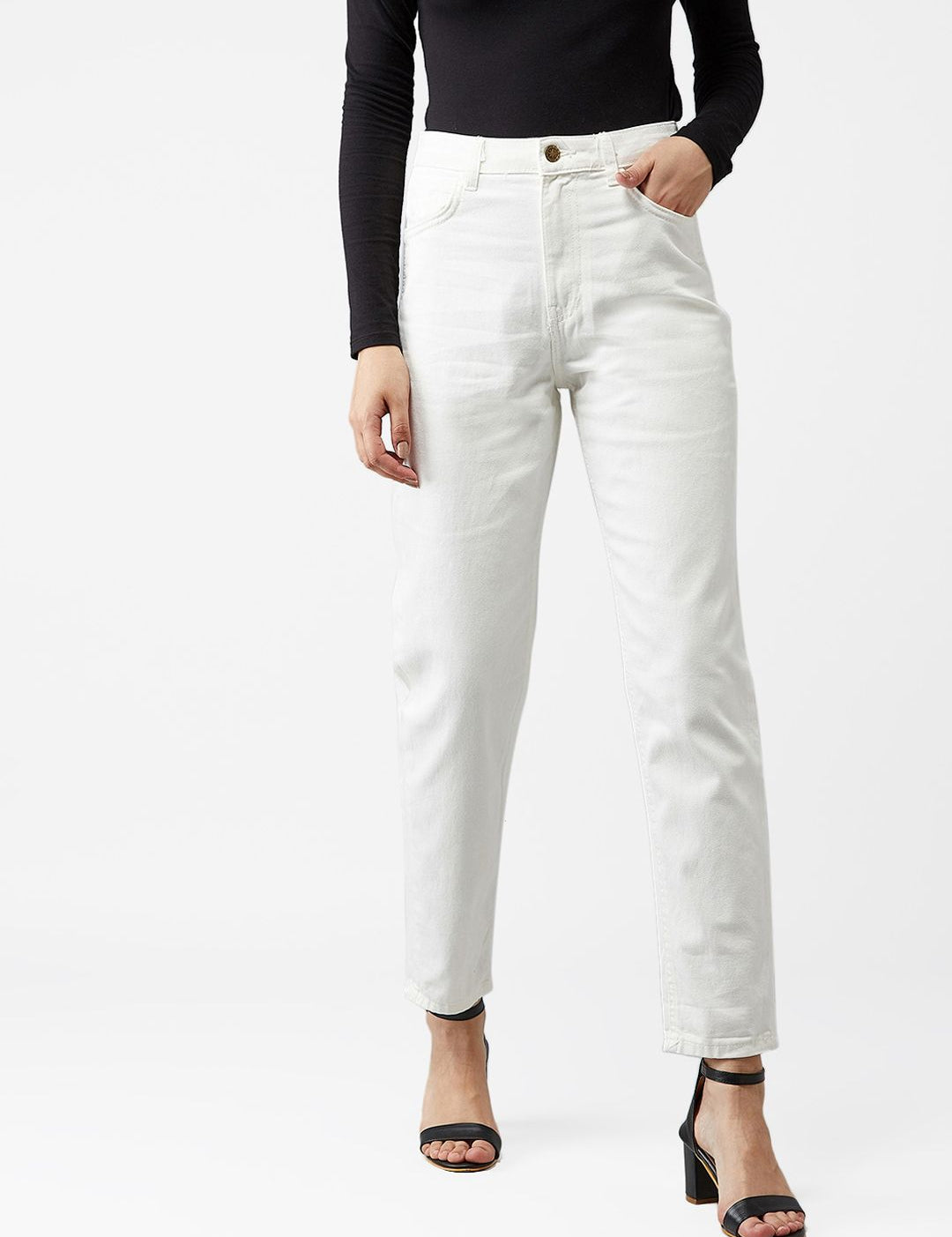Kotty Women White Skinny Fit Jeans
