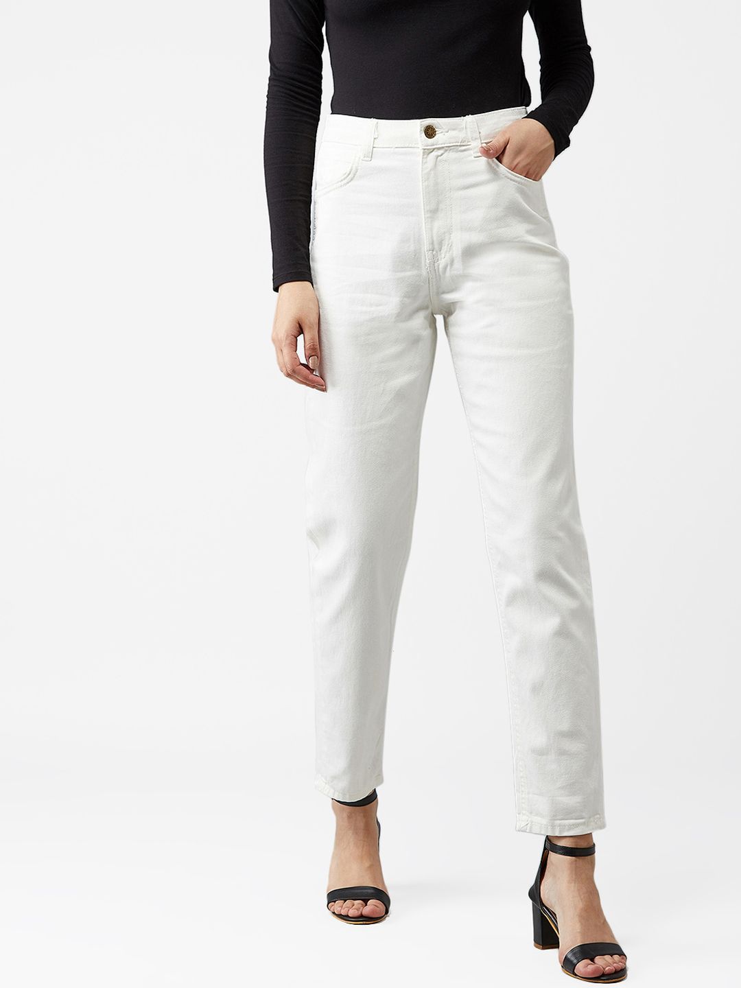 Kotty Women White Skinny Fit Jeans