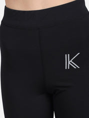 Kotty Women Black & White Printed Tights