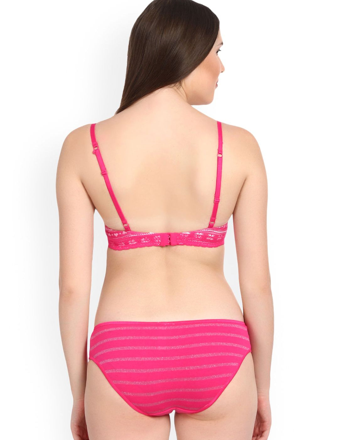 Kotty Women Pink Printed Lingerie Set KTTIW120