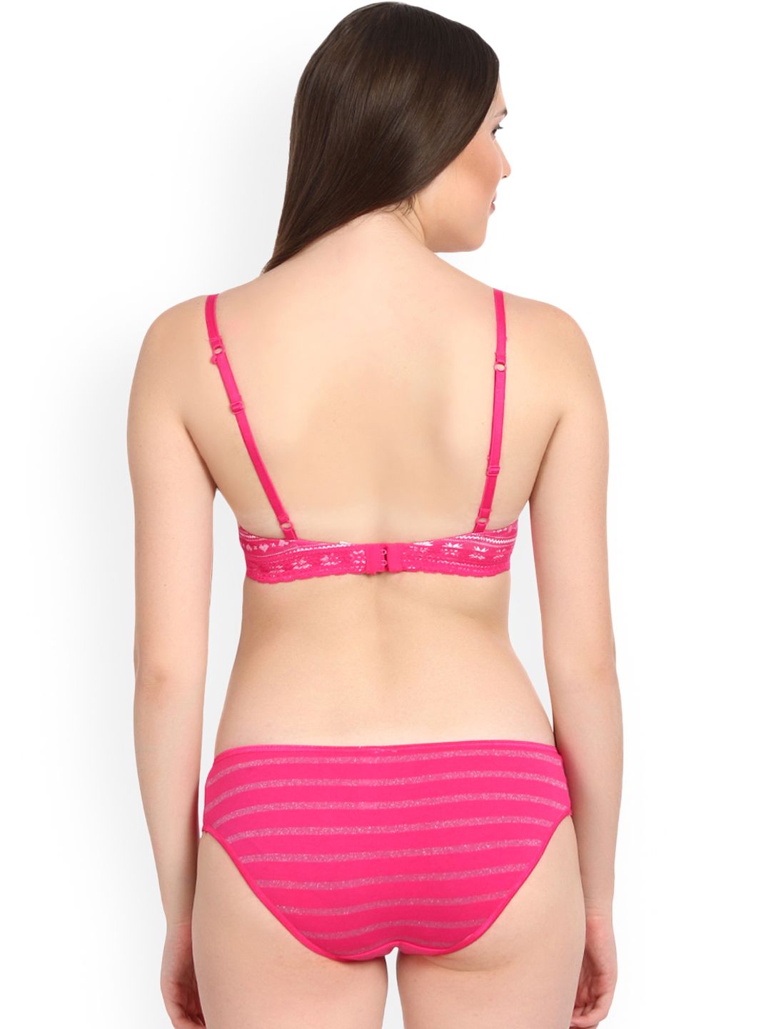 Kotty Women Pink Printed Lingerie Set KTTIW120