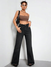 KOTTY Basics Women Flared High-Rise Clean Look Stretchable Jeans