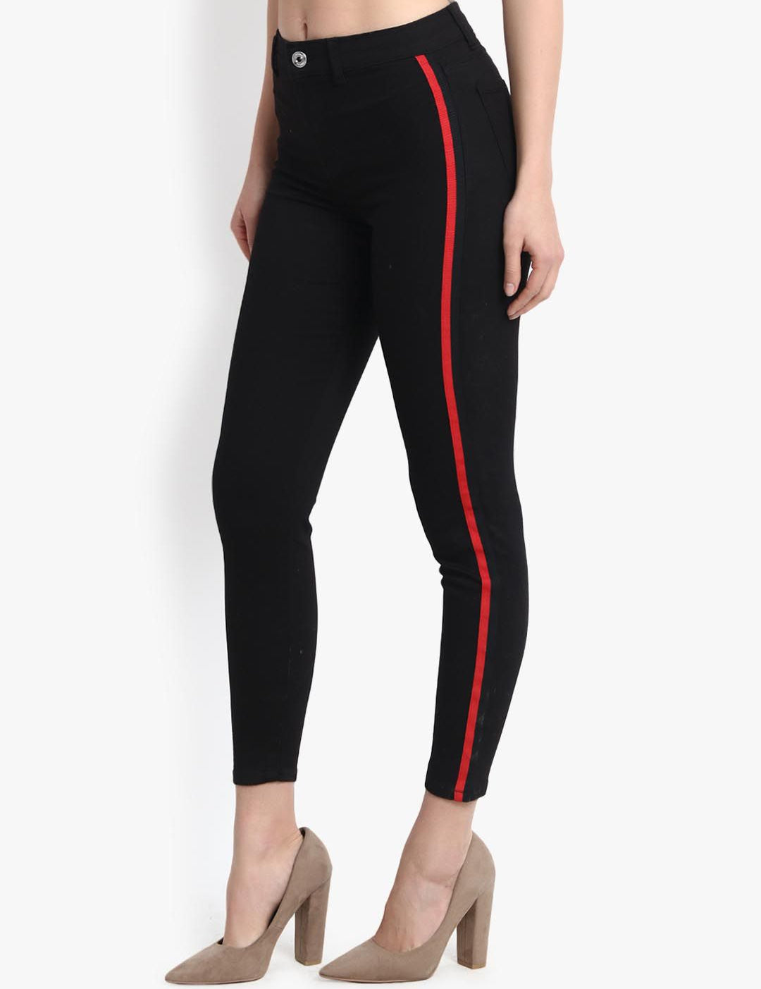 Kotty Women Black Skinny Fit High-Rise Clean Look Jeans