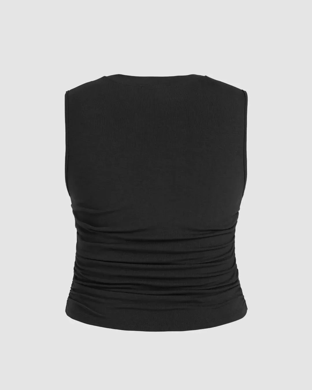Plus Size Stylish Sleeveless Black Women’s Tops
