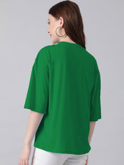 KOTTY Basics Typography Printed Oversized T-shirt