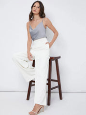 Kotty Cowl Neck Satin Top