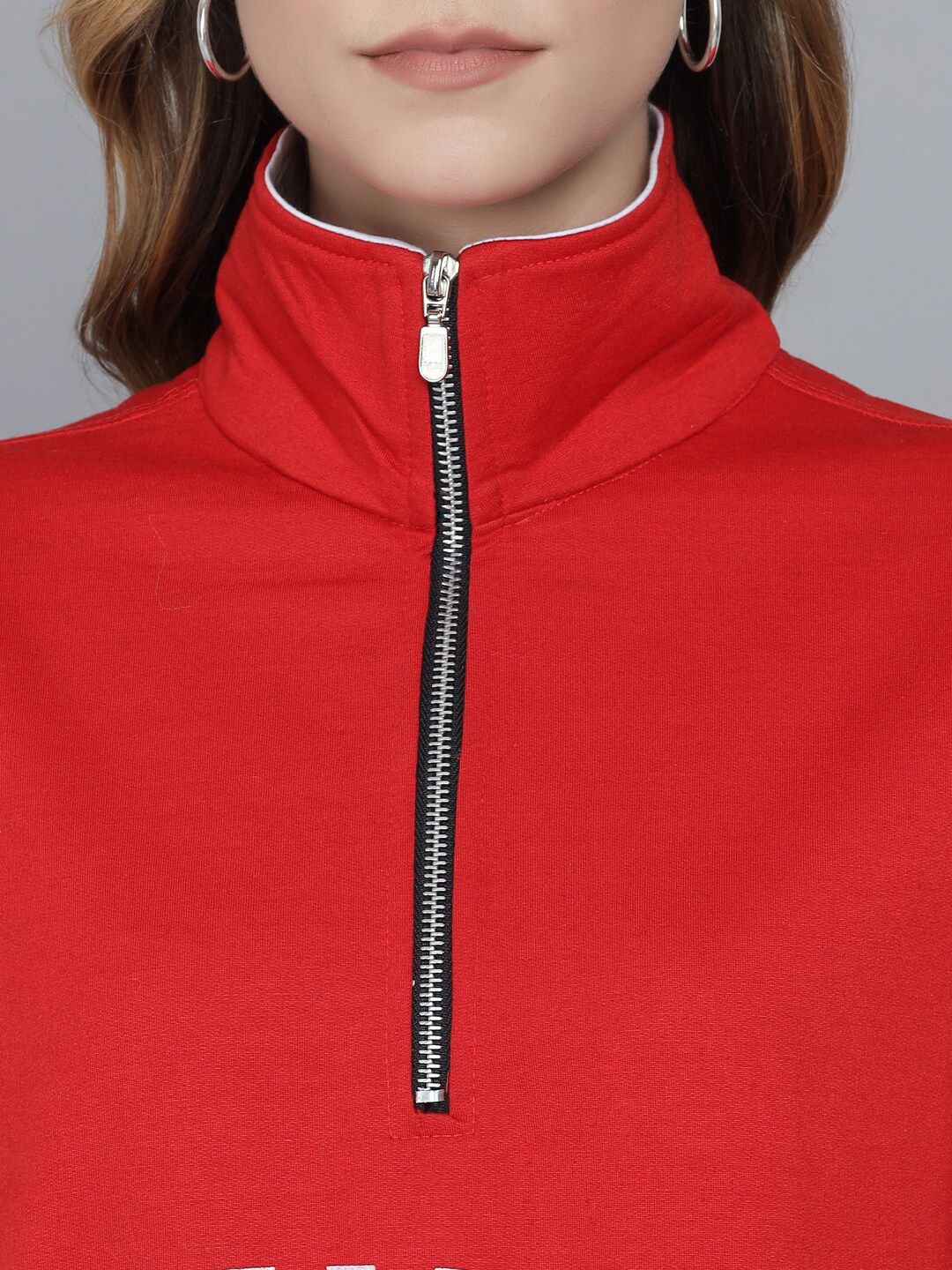 Kotty Women Red Printed Sweatshirt