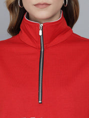 Kotty Women Red Printed Sweatshirt