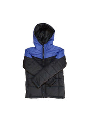 Kotty Boys Blue & Black Colourblocked Outdoor Padded Jacket