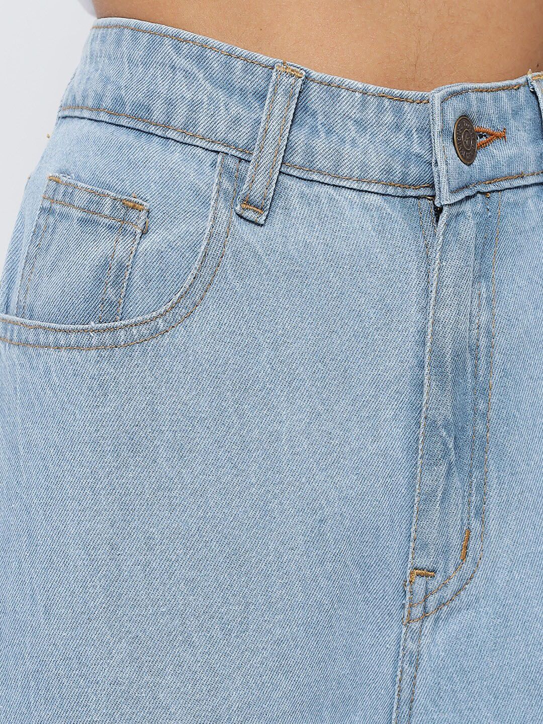 Kotty Women Blue Jean Straight Fit High-Rise Stretchable Jeans