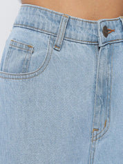 Kotty Women Blue Jean Straight Fit High-Rise Stretchable Jeans