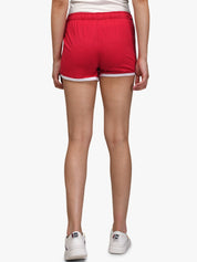 Kotty Women Red & Yellow Colourblocked Regular Fit Hot Pants